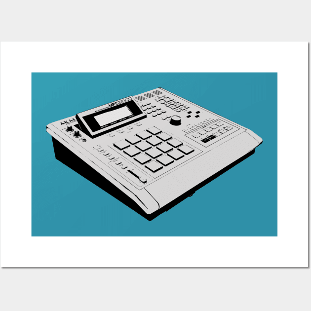 Akai MPC3000 Wall Art by DankFutura